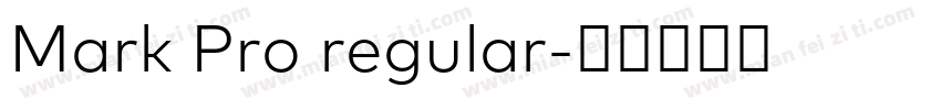 Mark Pro regular字体转换